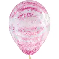 Sempertex Bedrukte Ballonnen Swirl Roze 30 cm 25 stuks