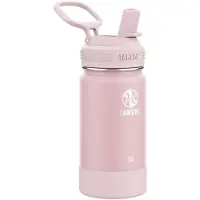Takeya - Kid's Actives Straw Insulated Bottle 414 ml - Isoleerfles 414 ml, roze