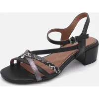 Marco Tozzi Dames Sandalette - 28223-098 Zwart/Combi - Maat 39