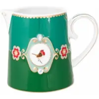 Pip studio Melkkan Love Birds Medaillon Emerald-Green 270 ml (Set van 4)