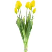 Buitengewoon Boet Classic Tulip Tulp Duchesse 7 st. geel 47 cm kunstbloem