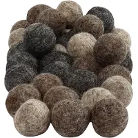Creativ Company CC Wol Kralen 20 mm Naturel 64 stuks