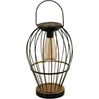 Luxform Lantaarn Solar Carlow Black 6 Lumen