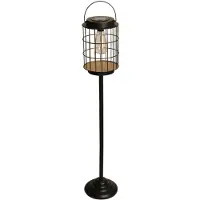 Luxform Tuinlamp Solar Post Light Longford Black 15 Lumen