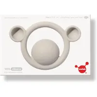 Moluk NOGI Beer beige, tactiele bijtring, in siliconen rubber, in doos 12.5x2x8.5cm, 0+