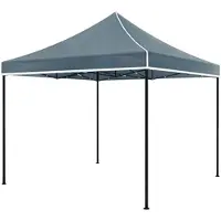 Lizzely Garden & Living Easy up 3x3m grijs luxe zonder zijwanden partytent opvouwbaar