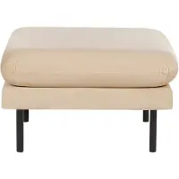 Beliani VINTERBRO - Ottomaan - Beige - Fluweel