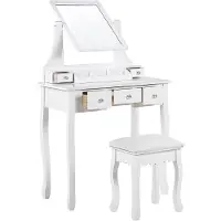 Beliani RAYON - Kaptafel - Wit - MDF