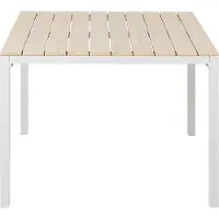 Beliani PRATO - Tuintafel-Beige-Kunsthout