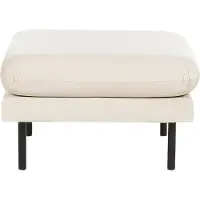 Beliani VINTERBRO - Ottomaan-Beige-Fluweel