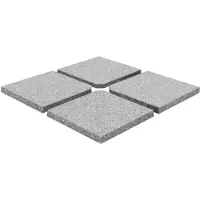 The Living Store Parasolvoetplaat - Graniet - 47 x 47 x 4.5 cm - 100 kg