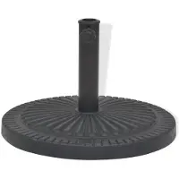 The Living Store Living Store Parasolstandaard, hars, rond, zwart, 29 kg