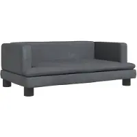 The Living Store Living Store hondenbed, donkergrijs, 80x45x30 cm, fluweel