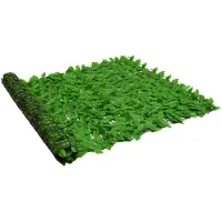 The Living Store Living Store Balkonscherm met groene bladeren, 500x150 cm