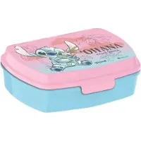 Lilo & Stitch Disney - 35 x 22 CM - Roze / Blauw - Lunchbox - Broodtrommel
