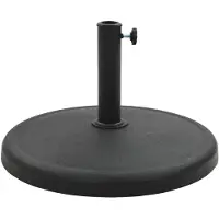 The Living Store De Living Store parasolvoet, rond, 19 kg, zwart, polyhars