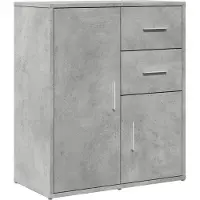vidaXL Dressoir 60x31x70 cm bewerkt hout betongrijs
