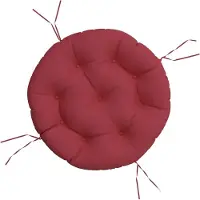 vidaXL Zitkussen rond Ø 60x11 cm oxford stof wijnrood