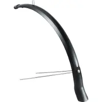 Eurofender Voorspatbord 28" - Onzichtbare Bevestiging - Mat Zwart - 51 mm Breed