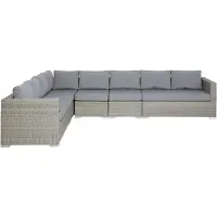 Beliani XXL - Loungeset-Grijs-PE rotan