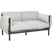 Beliani ESPERIA - Loungeset 4-zits - Lichtgrijs - Aluminium