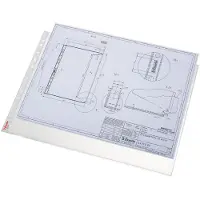 Esselte Showtas - PP - A3 landscape - 30% Pre-consumer Gerecycled Plastic - 50 stuks - Transparant