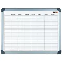 Desq Weekplanner | Magnetisch | Aluminium Frame | 60 x 90 cm