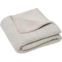 Jollein Deken Wieg Basic Knit 75x100 Nougat/Fleece
