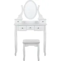 Beliani GALAXIE - Kaptafel - Wit - MDF