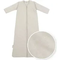 Meyco Baby Slaapzak Winter Slub - afritsbare mouwen - greige - 90cm - winterslaapzak