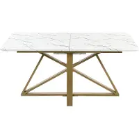Beliani MAXIMUS - Eettafel-Wit-MDF