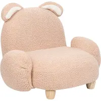 Beliani KANNA - Kinderstoel - Beige - Nepbont