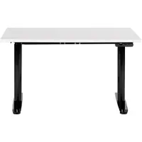 Beliani DESTINAS - Elektrisch bureau - Wit/Zwart - 120 cm - Spaanplaat