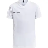 Craft Squad Go sportshirt - wit Sport t-shirt Jongens/Meisjes Polyester V-hals - maat 110