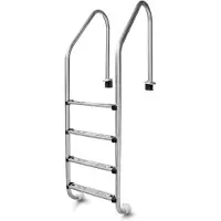 W'eau RVS zwembadtrap 4 treden - AISI 316
