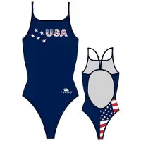 Turbo Usa Swimsuit Blauw XL Vrouw