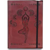 Ancient Wisdom Leren Notitieboek Cosmic Goddess 18x13cm - 200 Pagina's - 20x15x2.5cm - Plantaardig Gelooid