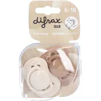 Difrax Fopspeen Dynamic Harmony 6-18m 2 St Fopspeen