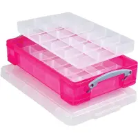 Really Useful Box 4 liter met 2 dividers transparant helroze