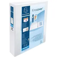 Exacompta Kreacover Ringband in PP met 4 D-ringen van 50mm - A4 maxi - Wit - 51844E