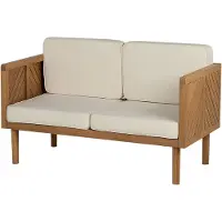 Beliani BARATTI - Zitgroep-Lichte houtkleur-Acaciahout