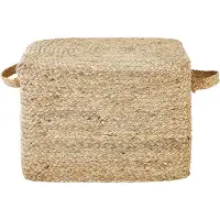 Beliani DHADAR - Poef-Natuurlijk-Jute