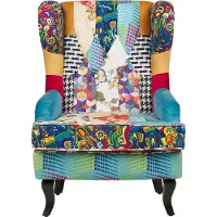 Beliani MOLDE - Fauteuil-Multicolor-Polyester