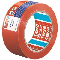 TESA tesaflex Serie - PVC Waarschuwingslint - 33m x 50mm - Rood