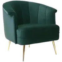 Livin24 Stoel babykamer Amy velvet groen