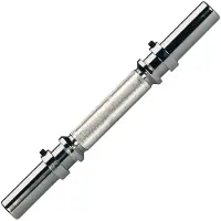 Tunturi Halterstang - Met Inbussluiters - 36cm - 30mm diameter - Incl. gratis fitness app