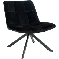 Livin24 Velvet fauteuil Eevi zwart