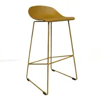 Bronx Barkruk Ellen geel Scandinavisch design 76 cm