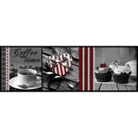 MD-ENTREE Keukenmat Cook&Wach Coffe time grijs 50x150 cm
