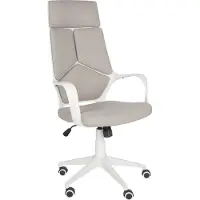 Beliani DELIGHT - Bureaustoel - Taupe/Wit - Polyester